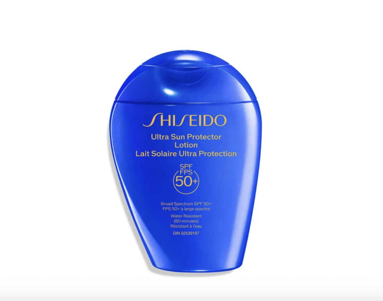  Shiseido Ultra Sun Protector Lotion SPF 50+.